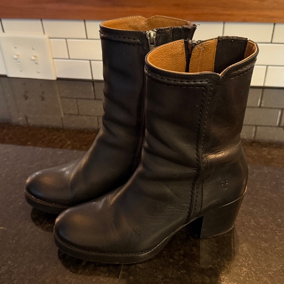 Frye Black Heeled Boots - Picture 6 of 6
